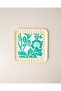 Simple Flower Melamine 2-Piece Non-Slip Tray 33X33 cm + 24X24 cm Colorful - 3