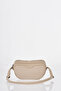 Oval Design Shoulder Bag Stone - 4