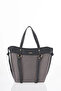 Monogram Pattern Shoulder Bag Black