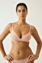 Padded non-wired microfibre bra - 3