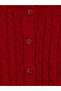 Lcw Modest Red Self-Patterned Women's Knitwear Cardigan - 6