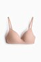 Padded non-wired microfibre bra - 2