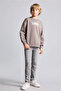 Oversize Crew Neck Back Printed Soft Fleece Inside Sweatshirt for Boys I0114A826Wn - 2