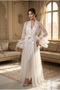 Bridal Robe Set Lace Silk Bridal Robe - Honeymoon Robe - 2