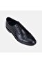 Men's Black Laced Textured Leather Classic Shoes - 4