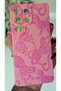 Samsung S26 Ultra Compatible Leopard Pattern Camera Protected Pink Silicone Cover Case - 3