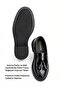 Women's Loafer Casual Thick-Soled Tassel Shoes-Black Patent Leather - 2
