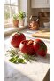 🍅   Tomato-Shaped Decorative Storage Container – Stylish and Fun Kitchen Accessory (1 Piece) - 4