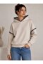 2-Thread Raised Sweatshirt with Hood and Collar and Sleeve Trim Stitching Detail - 2