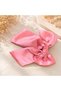 Pink Satin Big Bow Ribbon Hair Clip for Girls Wedding Bridal Dress Evening Dress Special Occasion 12X16.5 cm - 3