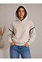 2-Thread Raised Sweatshirt with Hood and Collar and Sleeve Trim Stitching Detail