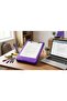 S.B.T Storage Clipboard A4 Plastic Clipboard with Pen Compartment Slim Clipboard Folder Purple Clipboard Case Paper Holder Storage Clipboard Portable Writing Clipboard for Paper Documents Office - 4
