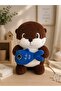 45cm Top Quality Plush Otter & Sleeping Companion Otter with Fish Accessories - 2