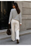 Women's striped scheerneck sweater - 3