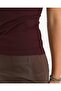 Women's Chestnut Ecovero ™   Viscose Crew Neck Short Sleeve Basic T-Shirt with Logo Detail - 3
