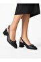 Women's Classic Heeled Shoes-Black - 2