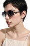 Sinef Silver Green Gradient Sunglasses - 3