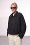 New Season Women's Oversize Bomber Beige Leather Suede Jacket - 3
