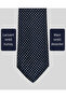 Blue Patterned Classic Navy Blue Tie – 8 cm Wide - 2