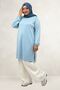 68080 Plus Size Basic Modal Tunic - Baby Blue
