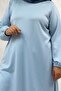 68080 Plus Size Basic Modal Tunic - Baby Blue - 2