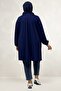 68080 Plus Size Basic Modal Tunic - Navy Blue - 4