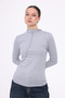 Asymmetrical Seam Detail Stand-Up Collar Long Sleeve Bluz - 7