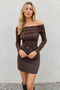 Madonna Collar Leopard Patterned Women's Blouse - 2