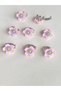 Hair Accessory-Hair Cube with Lotus Flower Pink Color 8 Pieces - 2