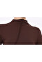 Asymmetrical Seam Detail Stand-Up Collar Long Sleeve Bluz - 7