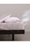 Octave Double 100% Cotton Ranforce Printed Elastic Sheet Set - Powder - 3