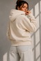 Women's Oversize Zippered Hooded Three-Thread Sweatshirt Cardigan My3535 - 2