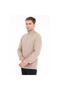 Men's 80% Wool 20% Acrylic V Pattern Knitted Half Zipper Stand Collar Knitwear Sweater Trist-5363 - 4
