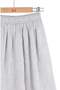 Nk Girl's Linen Blended Comfortable Cut Midi Skirt 8-14 Years Old Gray - 3