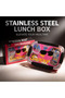 Kids Lunch Box 550ml 304 Stainless Steel Bento Box 3 Compartments Leak Proof Food Container with Fork Spoon BPA Free Cartoon Lunch Box for School Travel Picnic Boys Girls Girls (Rabbit) - 7
