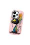 Redmi 13/13X Compatible Graffiti Style Black Cat Phone Case, Shockproof Silicone Case - 2