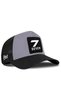 Black-Grey Trucker Hat with Number 7 Logo