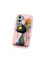 Oppo A5 4G/5G Compatible Graffiti Style Black Cat Phone Case, Shockproof Silicone Case - 2
