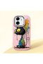 Mi 13T/Mi 13t Pro Compatible Graffiti Style Black Cat Phone Case, Shockproof Silicone Case