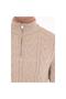 Men's 80% Wool 20% Acrylic V Pattern Knitted Half Zipper Stand Collar Knitwear Sweater Trist-5363 - 7