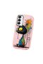 Samsung Galaxy M15 Compatible Graffiti Style Black Cat Phone Case, Shockproof Silicone Case - 2