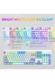 Creamy Keyboards,K2 Classic Keyboard Wired RGB Backlit 104 Keys Waterproof Ergonomic Keyboard,PC Keyboards for PC/loptop/MAC - Lris Violet - 2