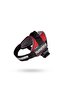 Dog chest harness - anti-pull reflective soft texture - with handle (red)