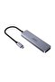 محول USB-C إلى PD+HDMI 4K/متعدد المنافذ LHB06+SD+Micro SD، لون رمادي فلكي - 5