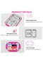 Kids Lunch Box 550ml 304 Stainless Steel Bento Box 3 Compartments Leak Proof Food Container with Fork Spoon BPA Free Cartoon Lunch Box for School Travel Picnic Boys Girls Girls (Rabbit) - 3