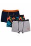 Military Detail Boys' 3-Piece Boxer Set 3-14 Years Dark Blue