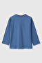 Boy's blue long sleeve t-shirt with front print - 2
