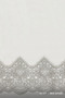 Anglez 16101 Brode Special Size Tulle Curtain 100X270 Without Pleats - 6