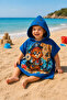 Children's Poncho Sea and Beach Towel with Hood 45×45 cm 0-3 Years - 3