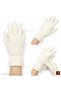 Women's Winter Ecru Fleece Gloves Elastic Wrist Thermal Warm-Keeping Soft Textured Cold Weather Protector - 3